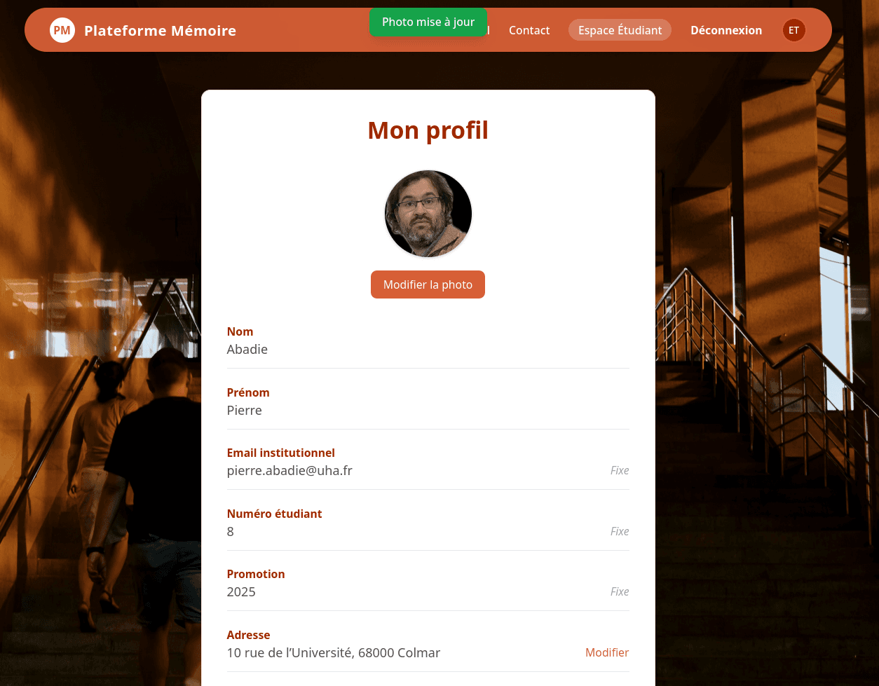 Profil Etudiant