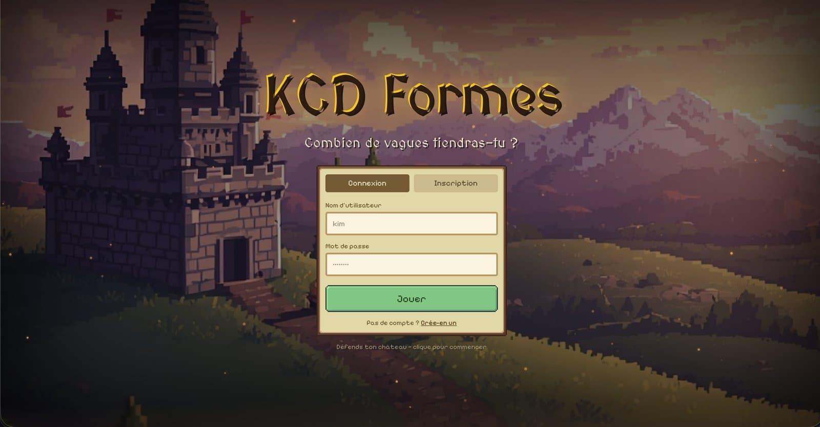 Aperçu du projet KCD Formes v2